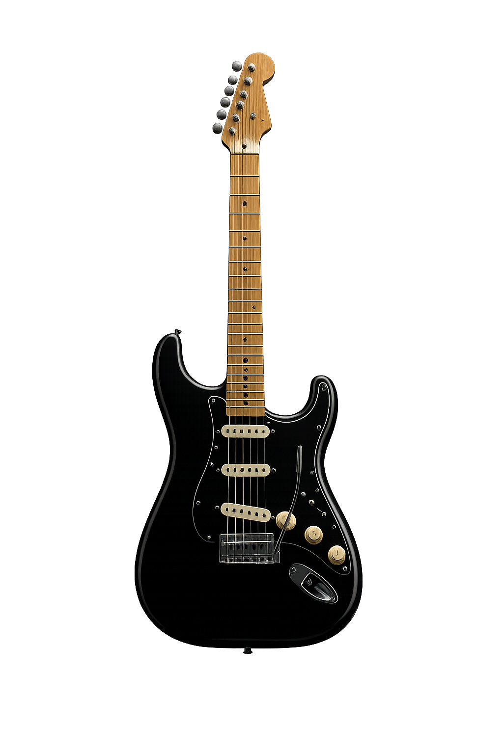 Guitarra eléctrica negra